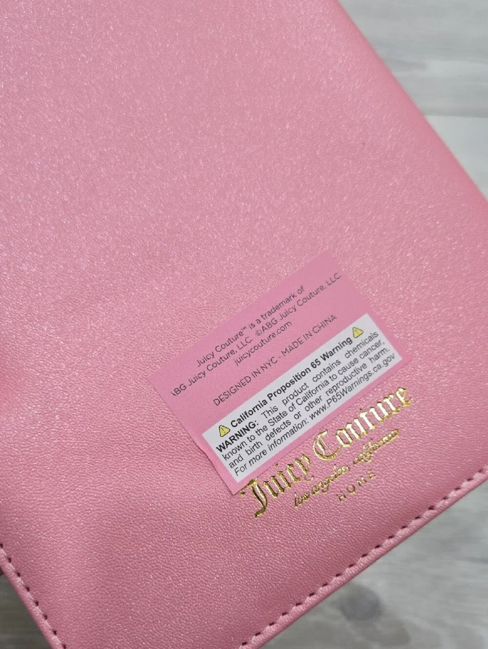Juicy Couture Pink Notebook with Gold Crown Pen Set